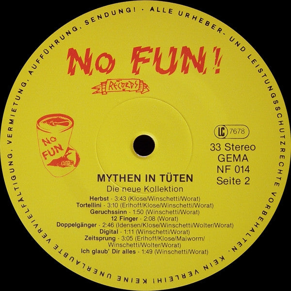 Mythen In Tüten : Die Neue Kollektion (LP, Album)