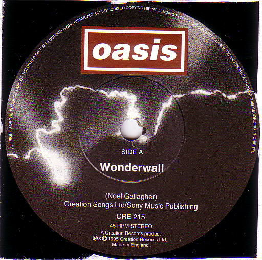 Oasis (2) : Wonderwall (7", Single)
