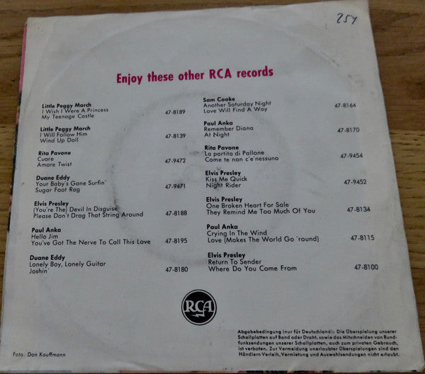 Peggy March : The Impossible Happened / Waterfall (7", Single)