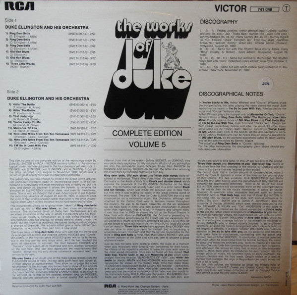 Duke Ellington And His Orchestra : The Works Of Duke - Integrale Volume 5 (LP, Comp)