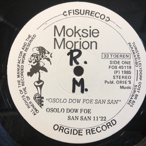 Moksie Morion : Osolo Dow Foe San San (12")