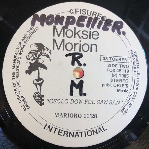 Moksie Morion : Osolo Dow Foe San San (12")