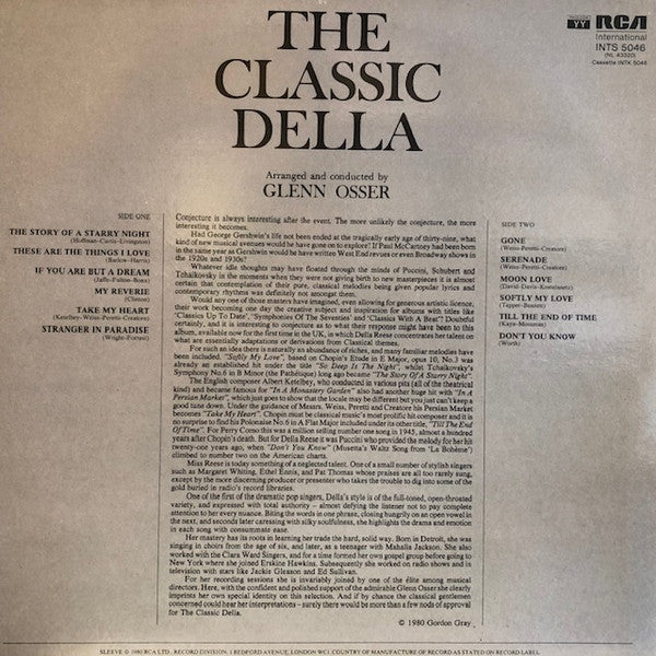 Della Reese : The Classic Della (LP, RE)