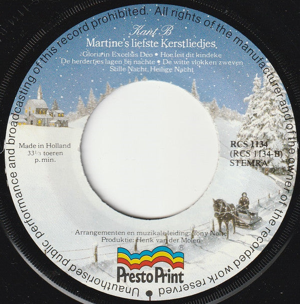 Martine Bijl : Martine's Liefste Kerstliedjes (7")