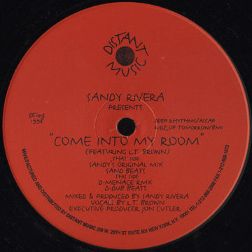 Sandy Rivera Featuring L.T. Brown* : Come Into My Room (12")