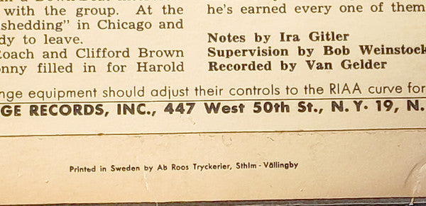 Sonny Rollins Quartet : Tenor Madness Vol. 1 (7", EP)