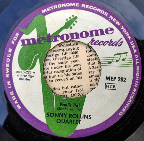 Sonny Rollins Quartet : Tenor Madness Vol. 1 (7", EP)