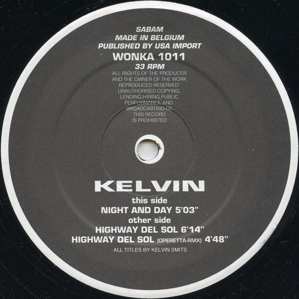 Kelvin : Night And Day (12")