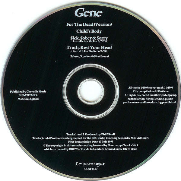 Gene : For The Dead (Version) (CD, Single)