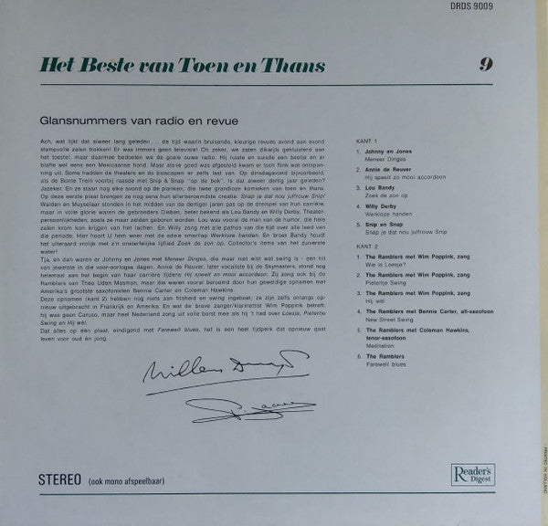 Various : Glansnummers Van Radio En Revue (LP, Comp)