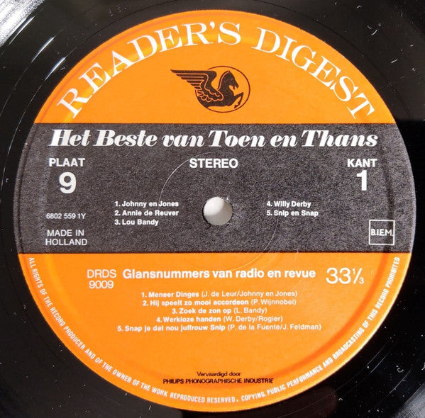 Various : Glansnummers Van Radio En Revue (LP, Comp)