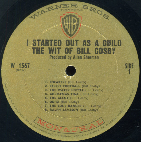 Bill Cosby : I Started Out As A Child (LP, Album, Mono, RP, San)