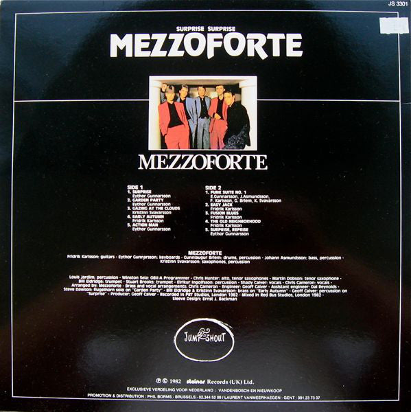 Mezzoforte : Surprise Surprise (LP, Album, Blu)