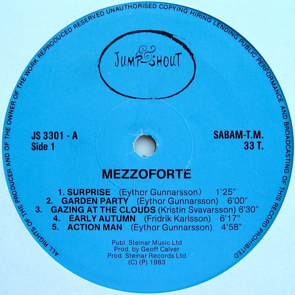 Mezzoforte : Surprise Surprise (LP, Album, Blu)
