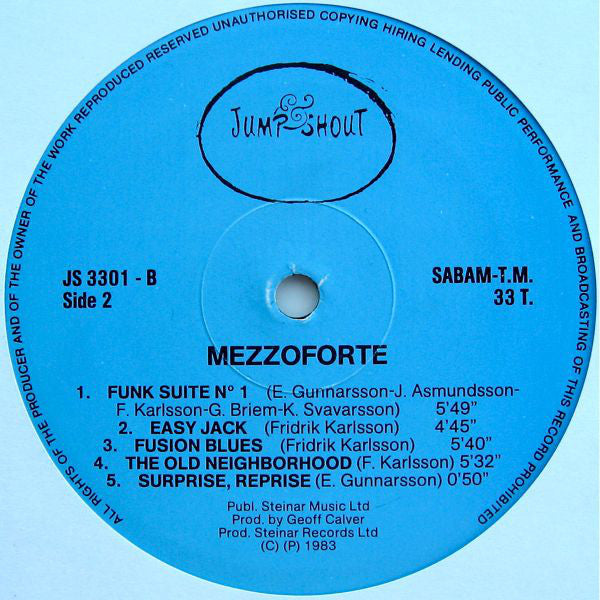 Mezzoforte : Surprise Surprise (LP, Album, Blu)