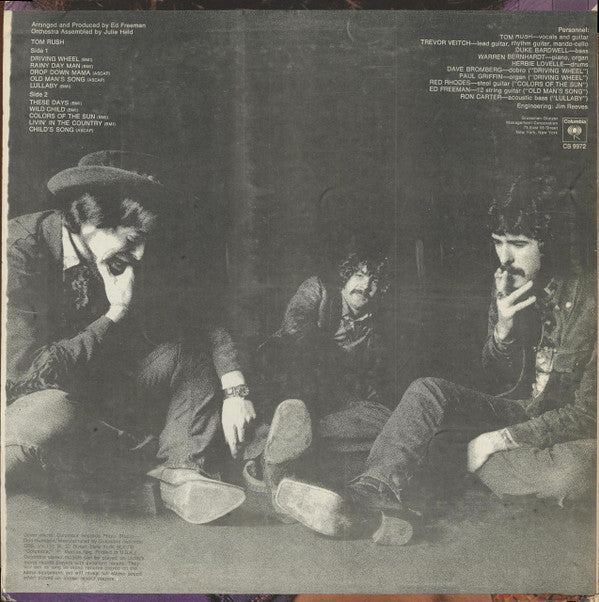 Tom Rush : Tom Rush (LP, Album, RE, Pit)