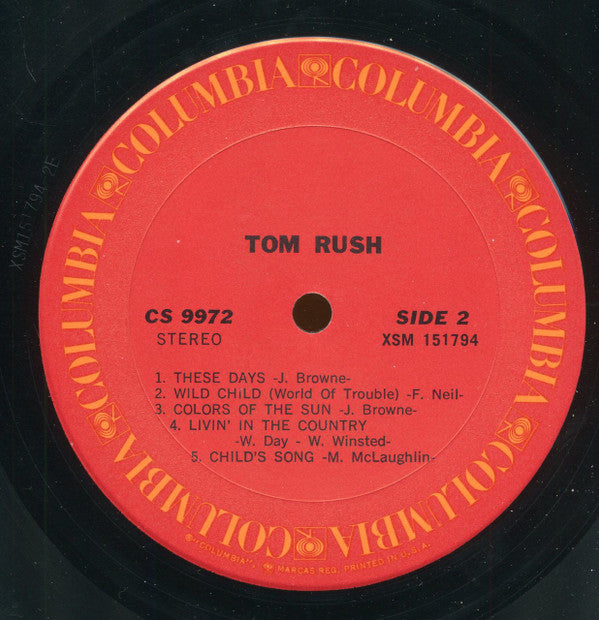 Tom Rush : Tom Rush (LP, Album, RE, Pit)