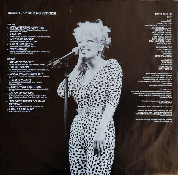 Bette Midler : Divine Madness (LP, Album)