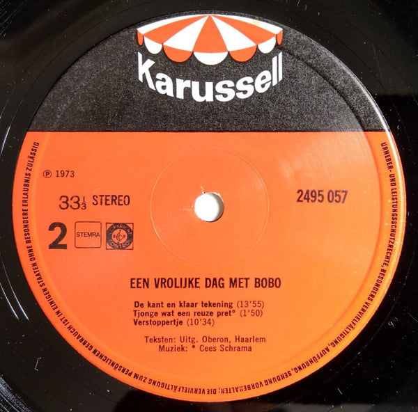 Bobo (39) : Een Vrolijke Dag Met Bobo (LP, Album, Gat)