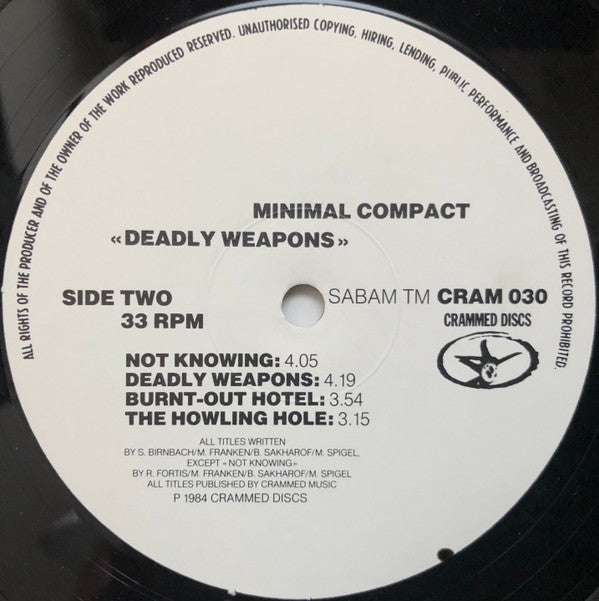 Minimal Compact : Deadly Weapons (LP, Album)