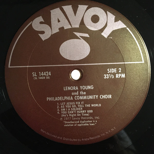 Lenora Young and the Philadelphia Community Choir : This Is My Story (LP, Album)