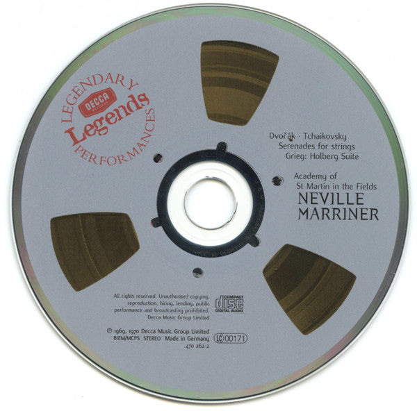 Pyotr Ilyich Tchaikovsky, Antonín Dvořák, The Academy Of St. Martin-in-the-Fields, Sir Neville Marriner : Serenades For Strings (CD, Comp, RM)