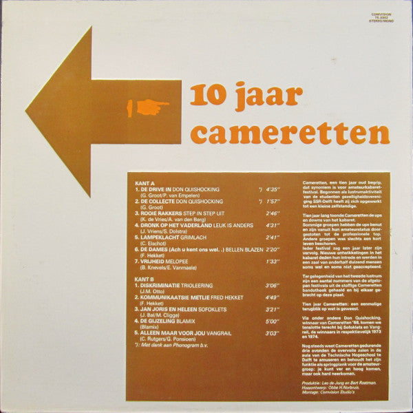Various : 10 Jaar Cameretten (LP, Album)