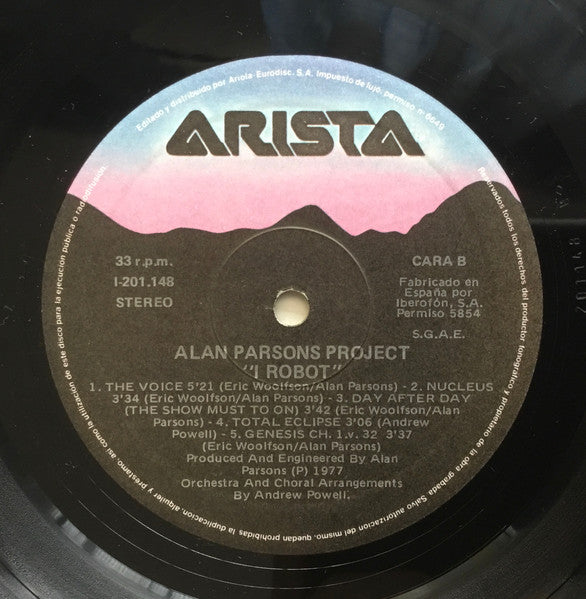 The Alan Parsons Project : I Robot (LP, Album, RE, Gat)