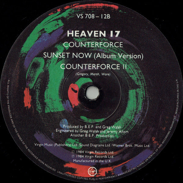 Heaven 17 : Sunset Now (12", Single)