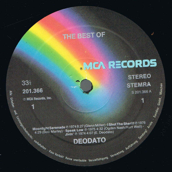 Deodato* : The Best Of Deodato (LP, Comp, RE)