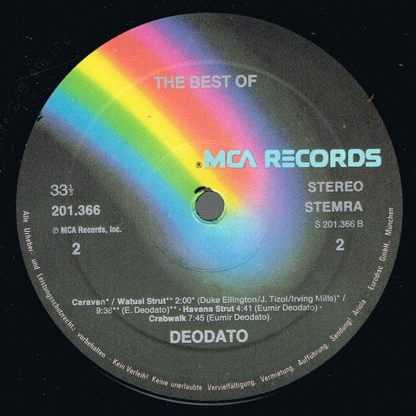 Deodato* : The Best Of Deodato (LP, Comp, RE)