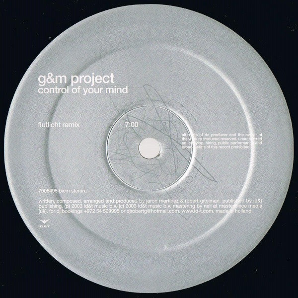 G&M Project : Control Of Your Mind (12")