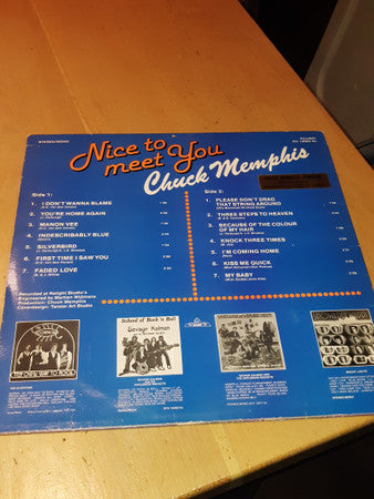 Chuck Memphis : Nice To Meet You (LP, Album)