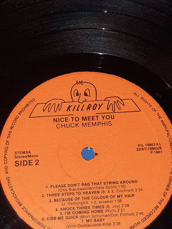 Chuck Memphis : Nice To Meet You (LP, Album)