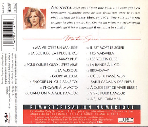 Nicoletta (2) : Nicoletta (CD, Comp, RE, RM)