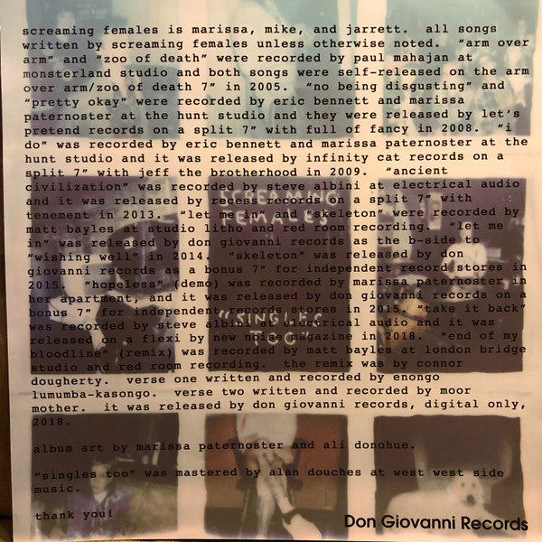 Screaming Females : "Singles Too" (LP, Comp)