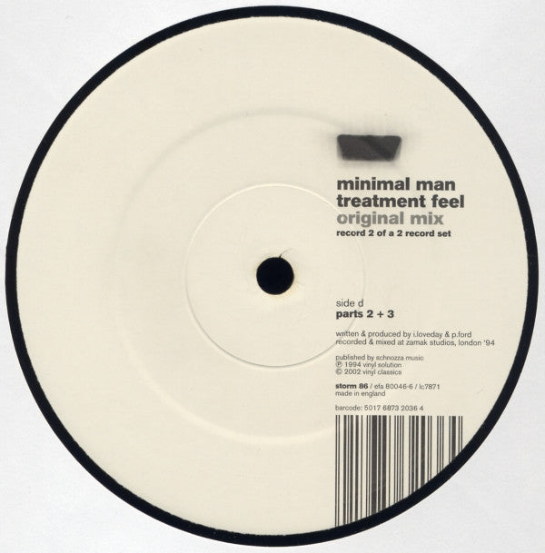 Minimal Man : Treatment Feel (12", RE)