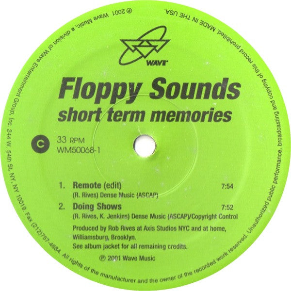 Floppy Sounds : Short Term Memories (2xLP, Album)