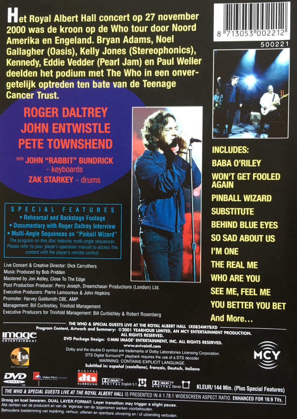 The Who & Guests : Live At The Royal Albert Hall (2xDVD-V, Multichannel, PAL)