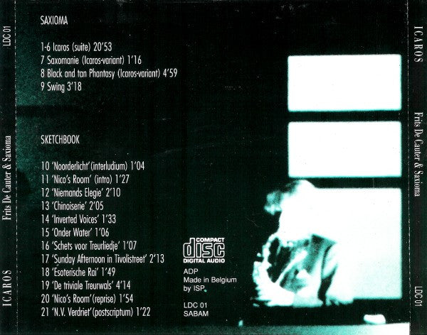 Frits De Cauter & Saxioma : Icaros (CD, Comp)
