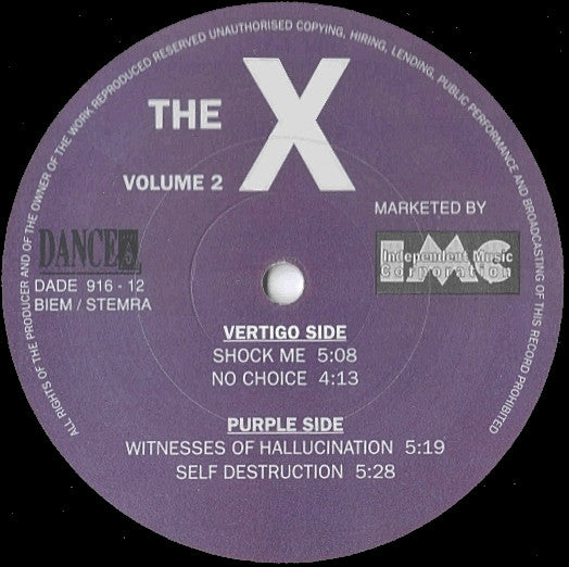 The X (2) : The X - Volume 2 (12")