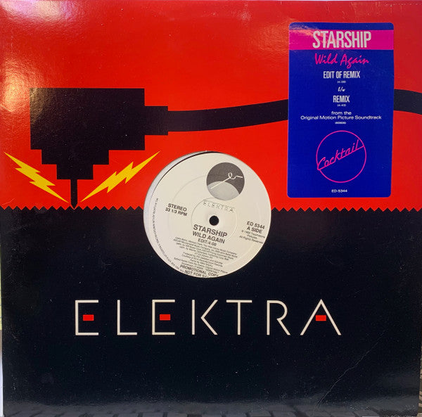 Starship (2) : Wild Again (12", Single, Promo)