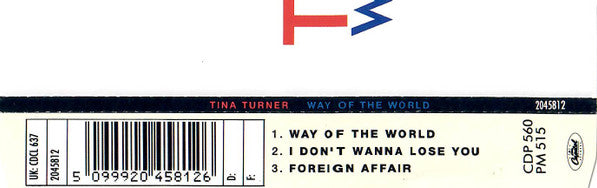 Tina Turner : Way Of The World (CD, Single)
