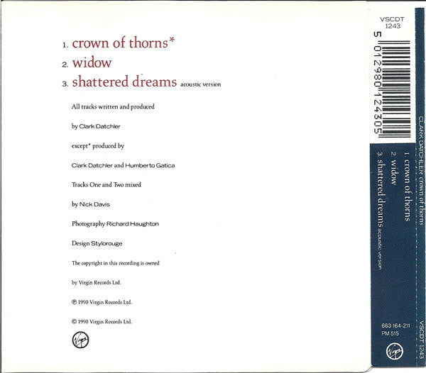 Clark Datchler : Crown Of Thorns (CD, Single)