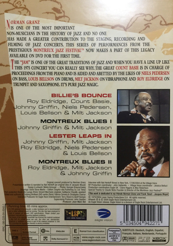 Count Basie : Norman Granz' Jazz In Montreux Presents Count Basie Jam '75 (DVD-V, RM, Multichannel, PAL)