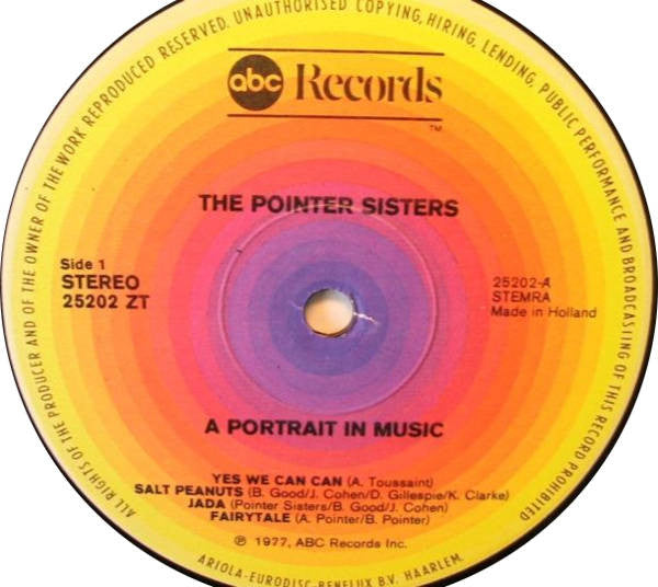 Pointer Sisters : A Portrait In Music (LP, Comp)