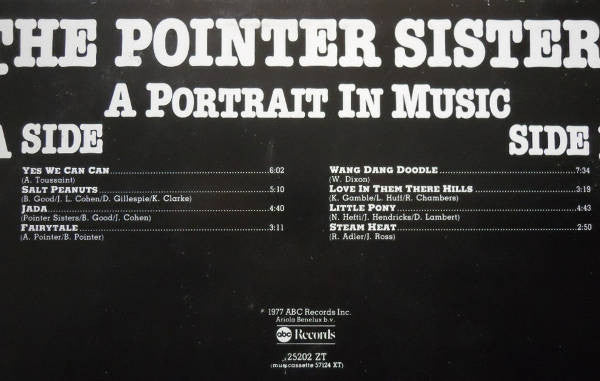Pointer Sisters : A Portrait In Music (LP, Comp)