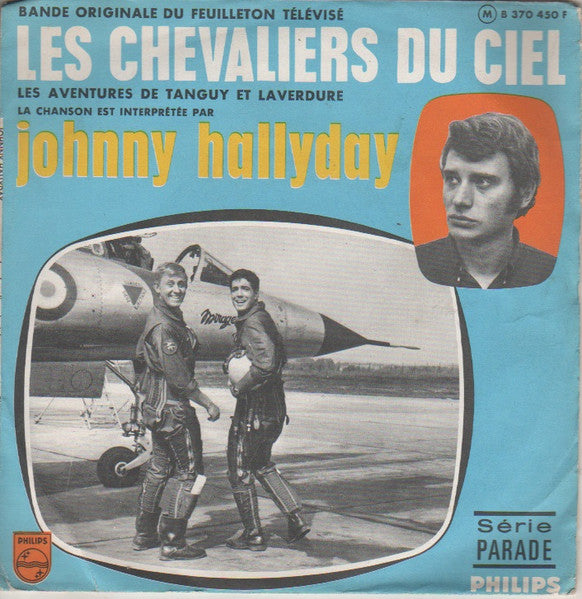 Johnny Hallyday / Armand Migiani Et Son Orchestre : Les Chevaliers Du Ciel / Jet - Jerk (7", Mono, Pap)