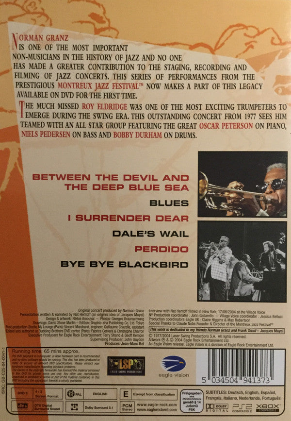 Roy Eldridge : Norman Granz' Jazz In Montreux Presents Roy Eldridge '77 (DVD-V, RM, Multichannel, PAL)