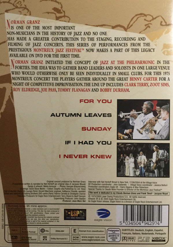 Norman Granz : Jazz At The Philharmonic '75 (DVD-V, RM, Multichannel, PAL)